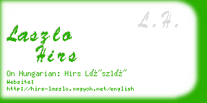 laszlo hirs business card